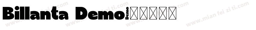 Billanta Demo字体转换